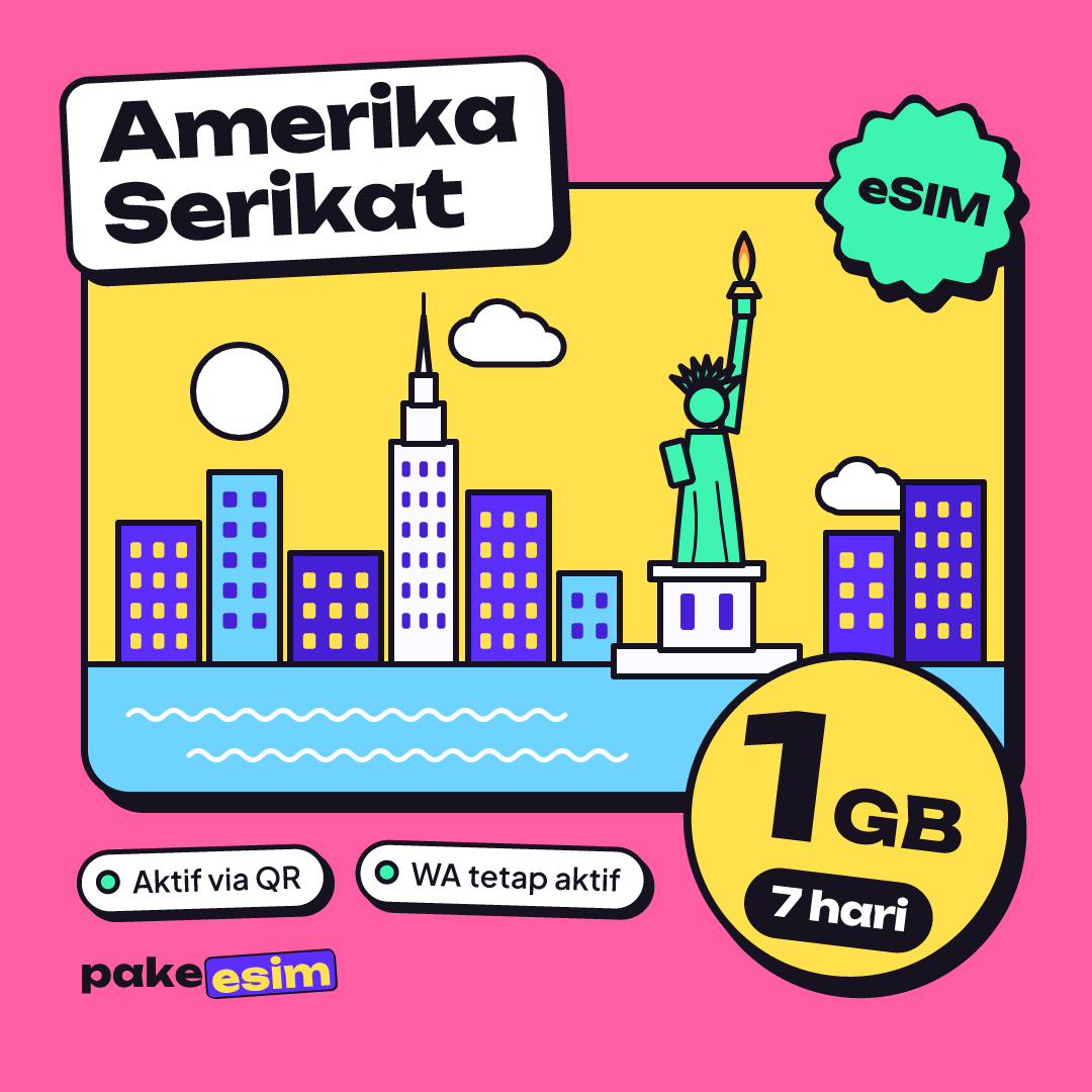 eSIM United States 1 GB plan for 7 days from pakeesim