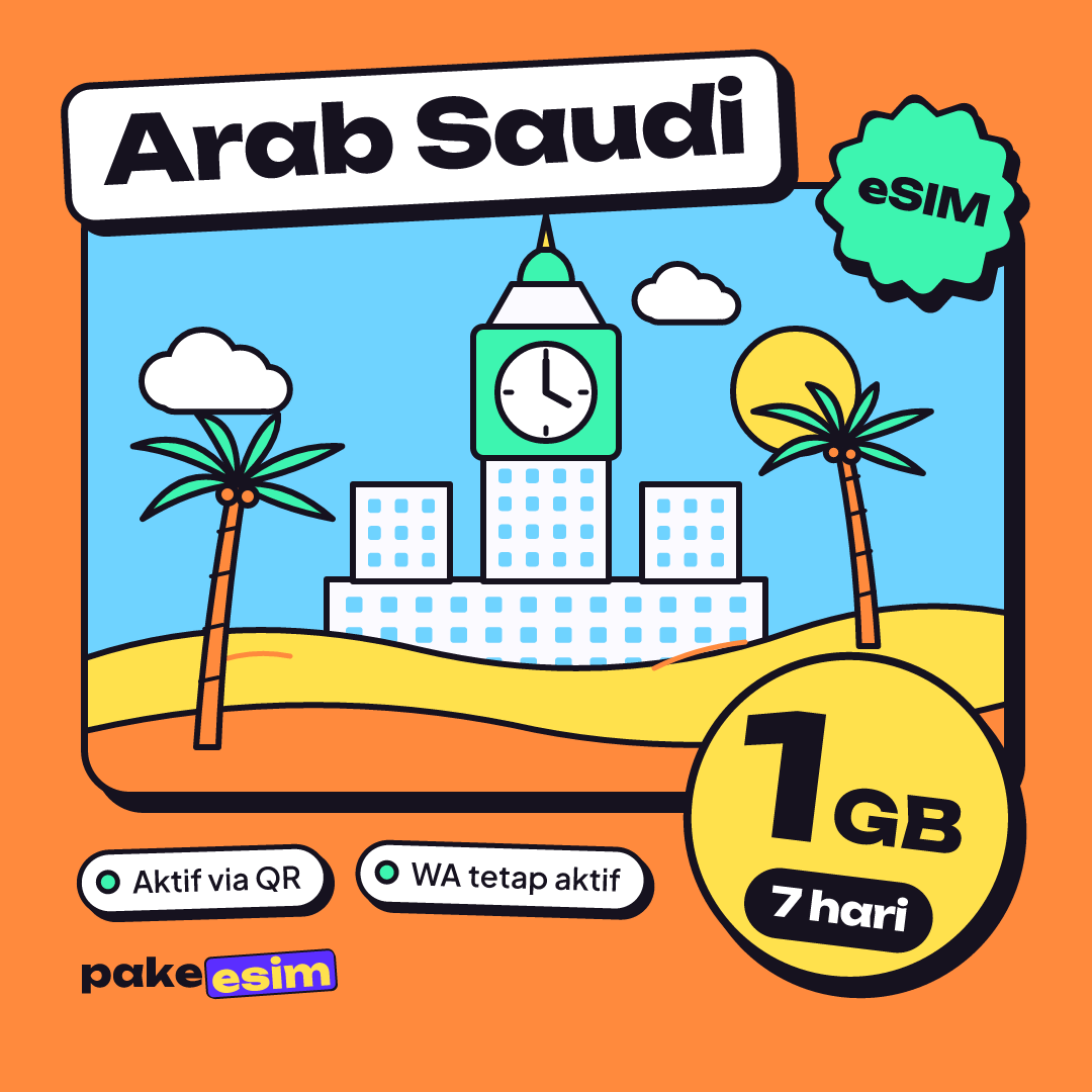eSIM Saudi Arabia 1 GB plan for 7 days from pakeesim