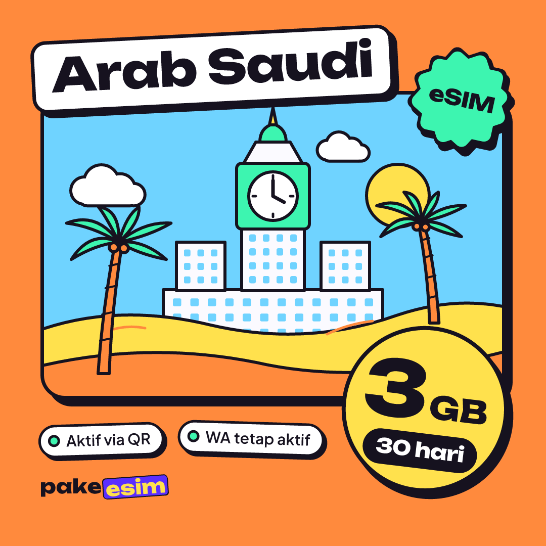 eSIM Saudi Arabia 3 GB plan for 30 days from pakeesim