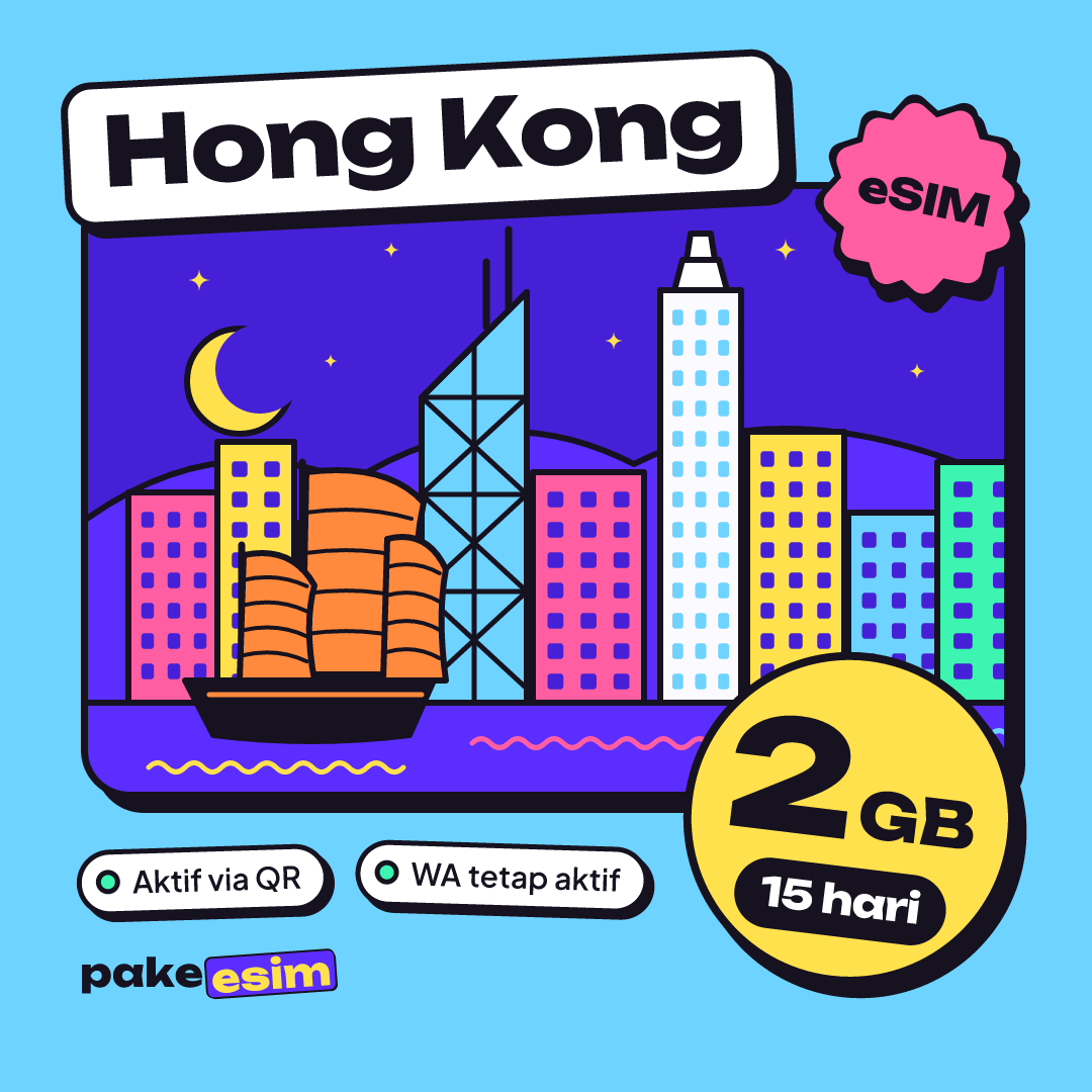 eSIM Hong Kong 2 GB plan for 15 days from pakeesim