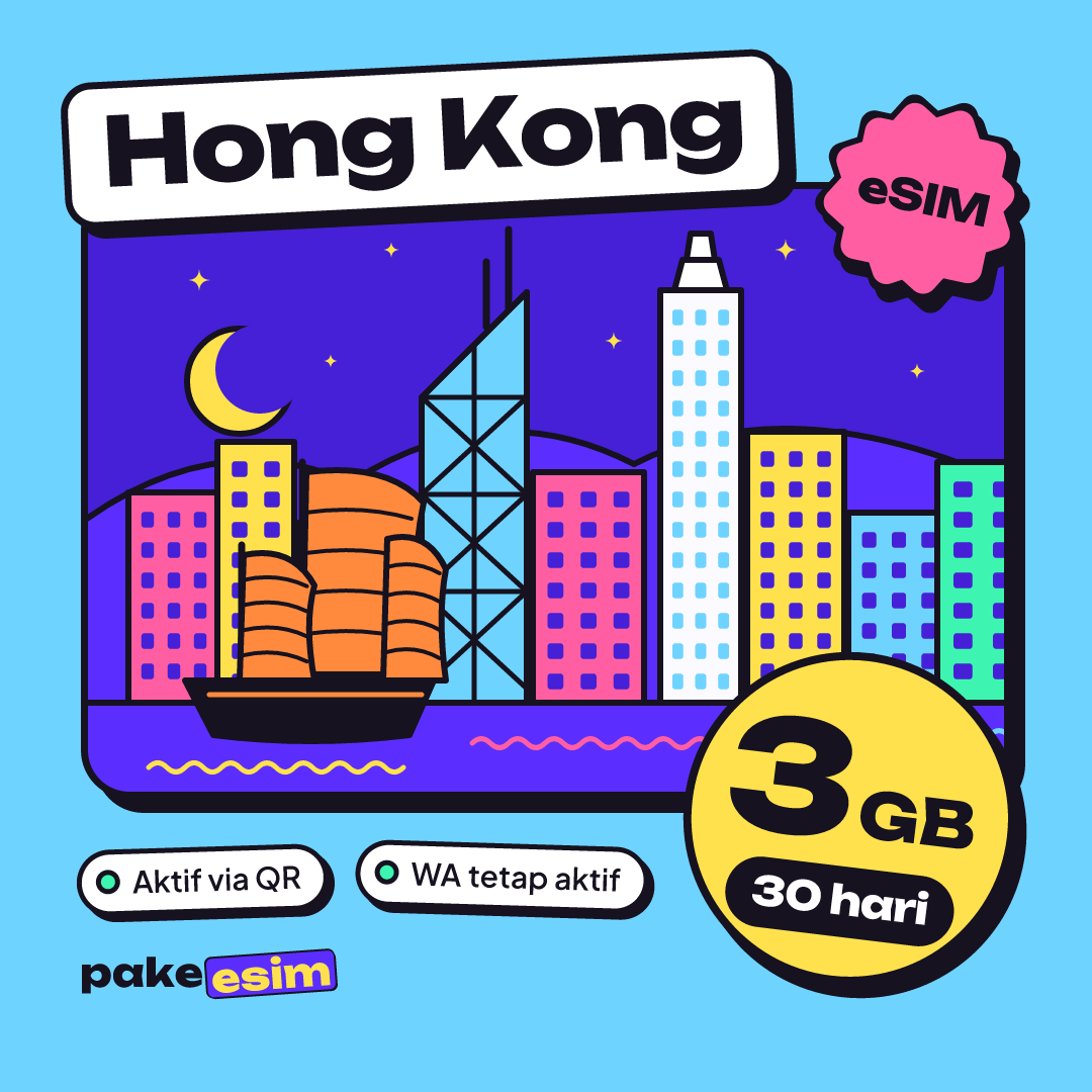 eSIM Hong Kong 3 GB plan for 30 days from pakeesim