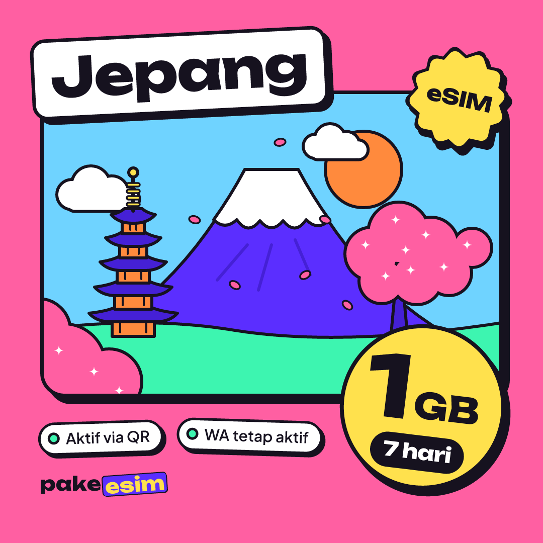 eSIM Japan 1 GB plan for 7 days from pakeesim
