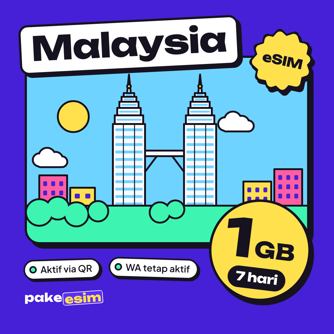 eSIM Malaysia 1 GB plan for 7 days from pakeesim