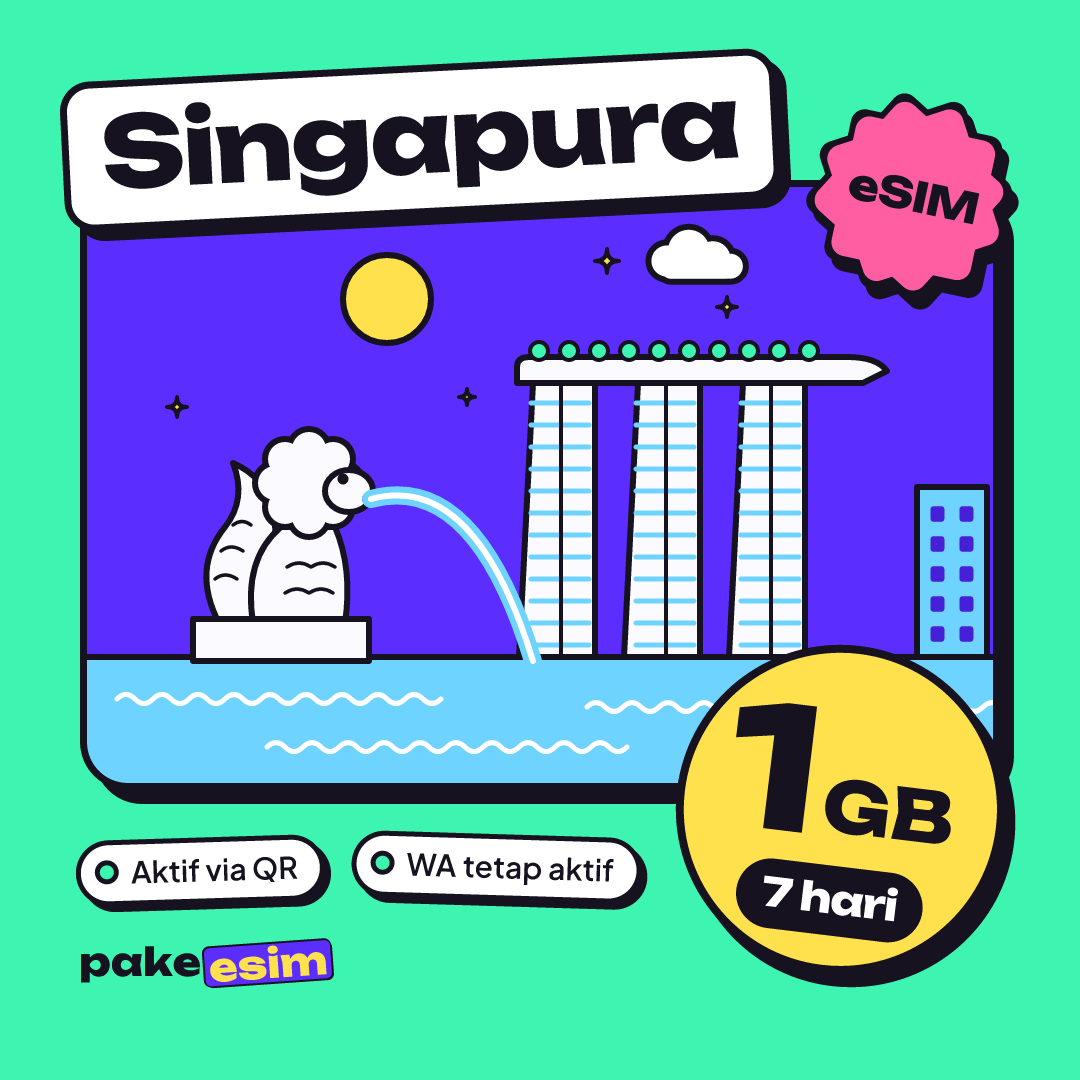 eSIM Singapore 1 GB plan for 7 days from pakeesim